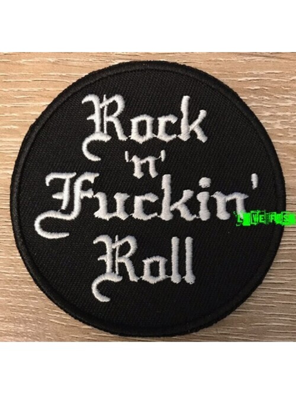 ROCK 'N' FN' ROLL Patch hard rock n roll thrash metal battle jacket psychobilly